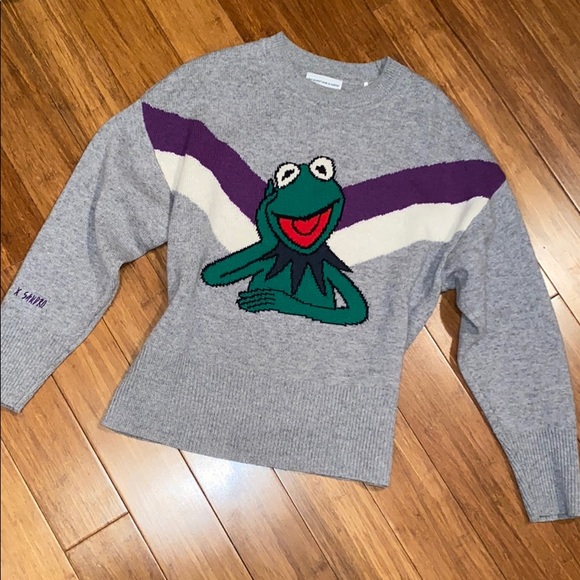 0 Auth Sandro Muppets Kermit Sweater 